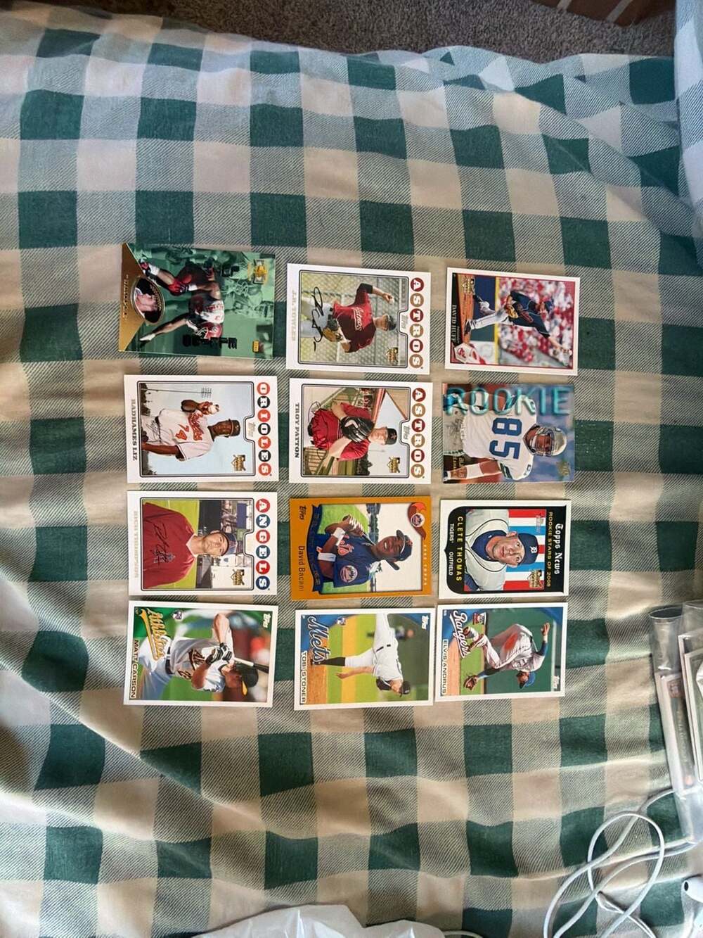 Lot of 12 Topps 2008 MLB Baseball Trading Cards including Rookies